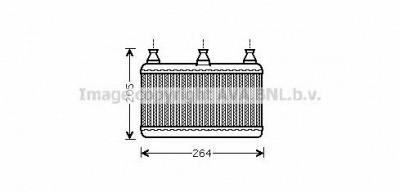 AVA QUALITY COOLING bw6341 -  Теплообменник, отопление салона